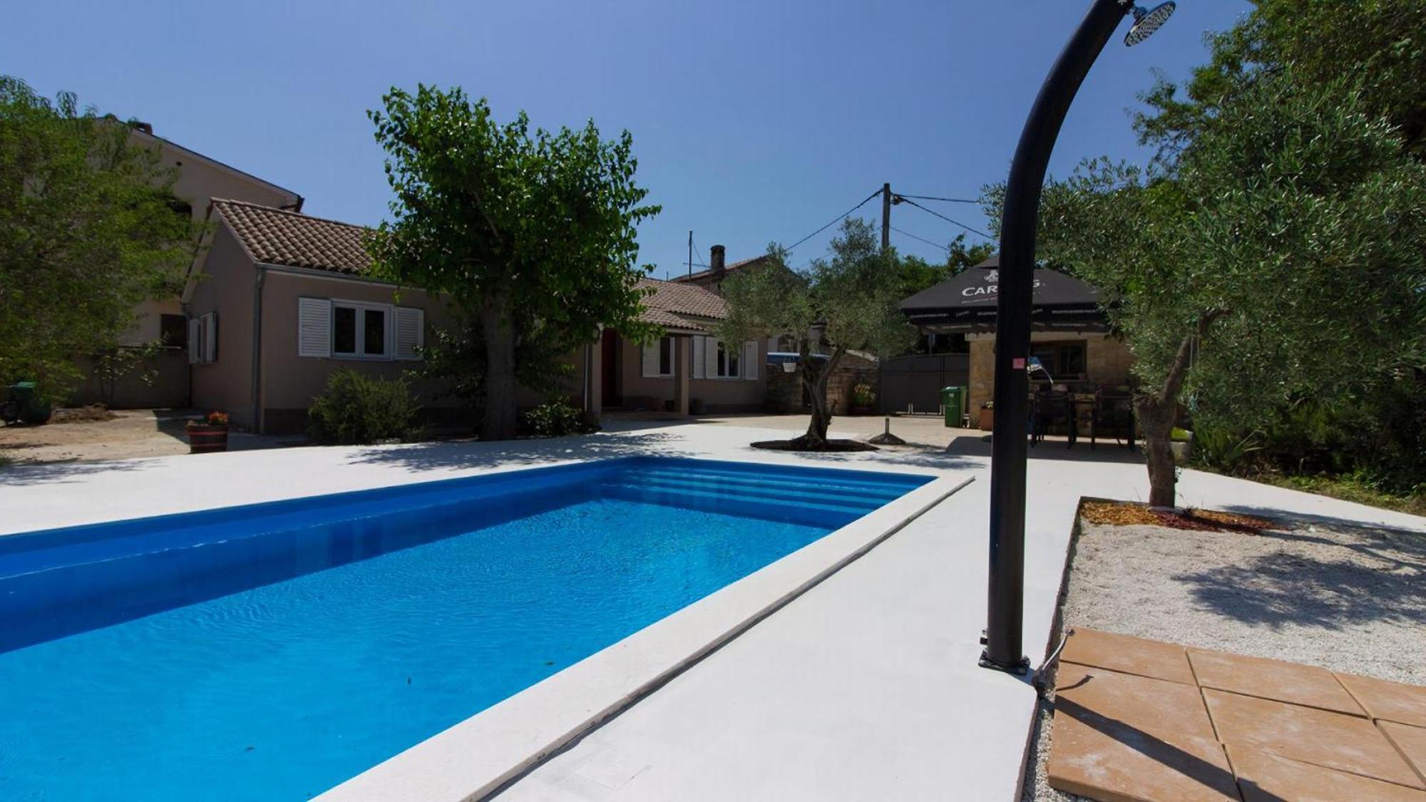 Ferienhaus Aqua Mit Pool Jadreski Bagian luar foto