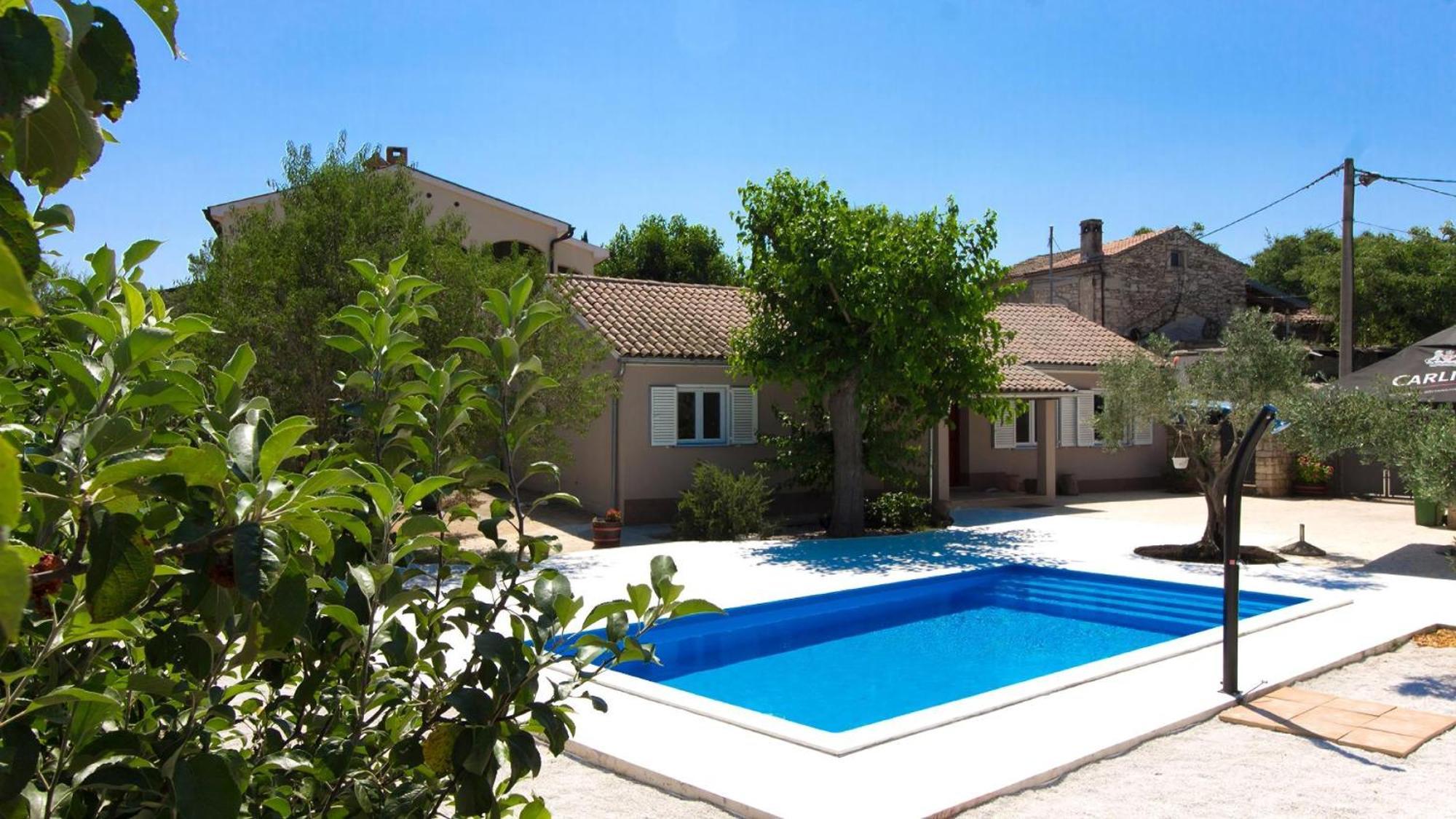 Ferienhaus Aqua Mit Pool Jadreski Bagian luar foto
