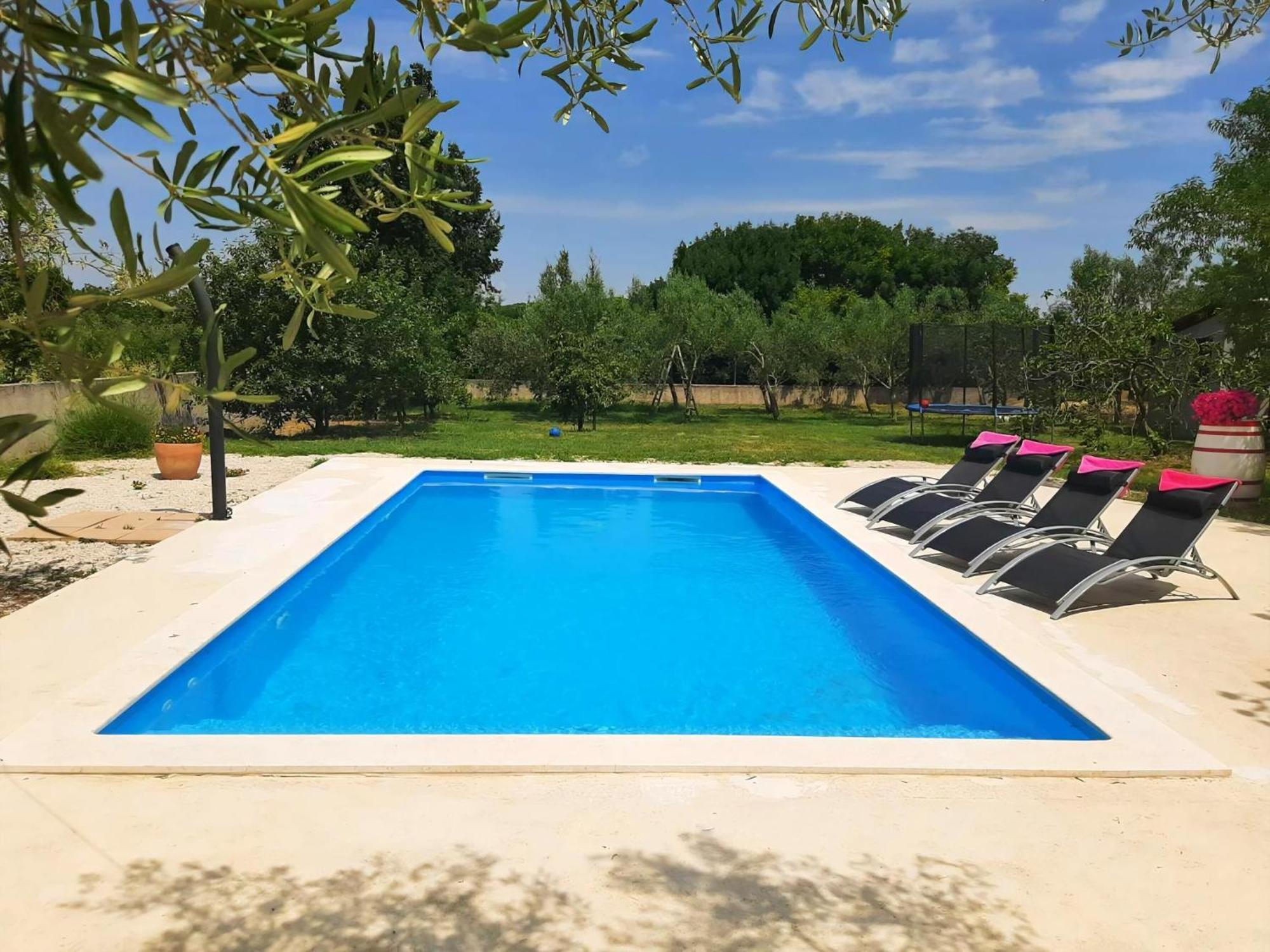 Ferienhaus Aqua Mit Pool Jadreski Bagian luar foto
