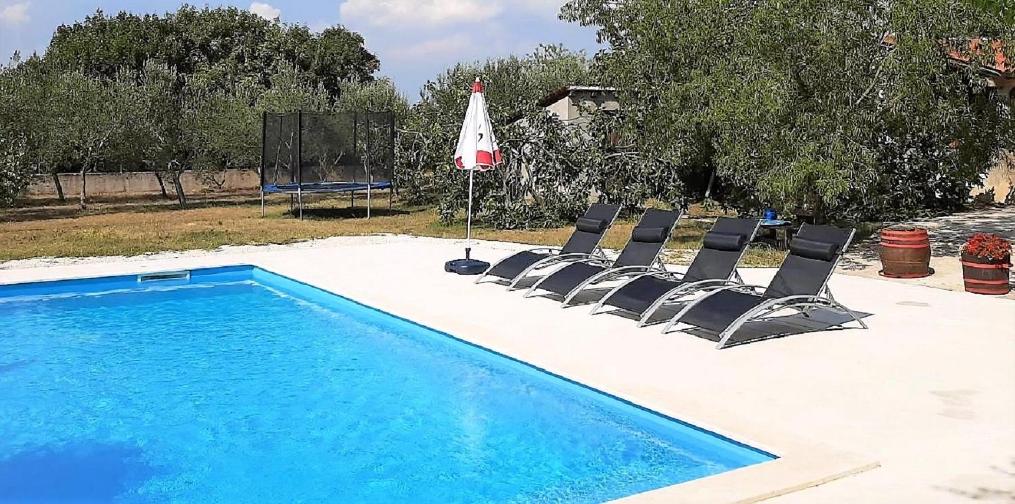 Ferienhaus Aqua Mit Pool Jadreski Bagian luar foto