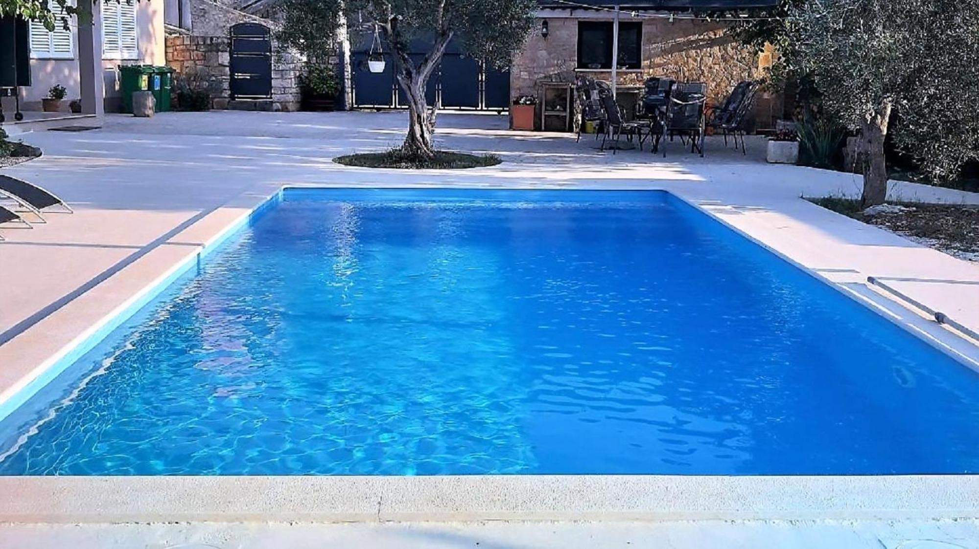 Ferienhaus Aqua Mit Pool Jadreski Bagian luar foto