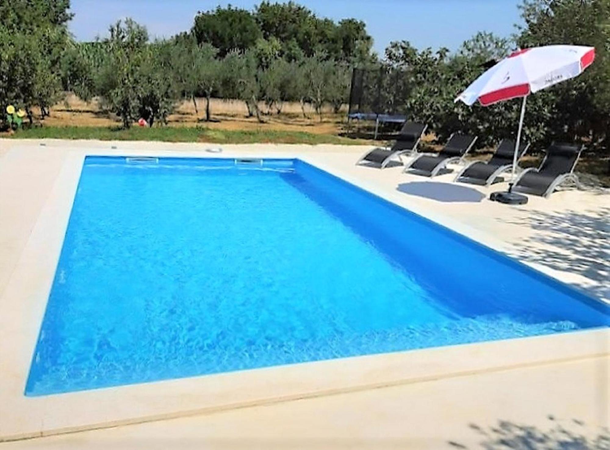 Ferienhaus Aqua Mit Pool Jadreski Bagian luar foto